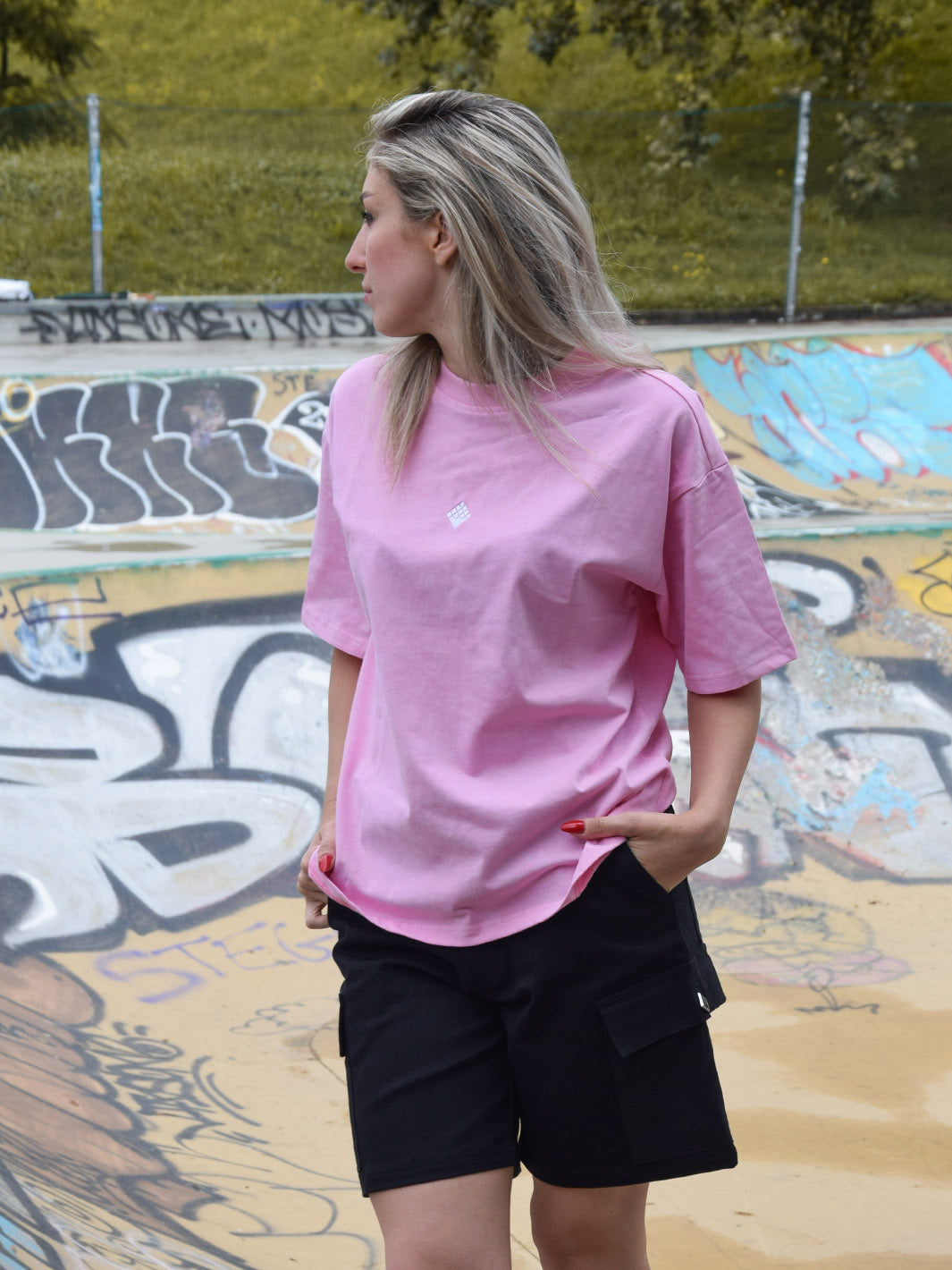 Pantalón Less Perfection More Authencity Stone Washed T-Shirt Pink | ResellZone