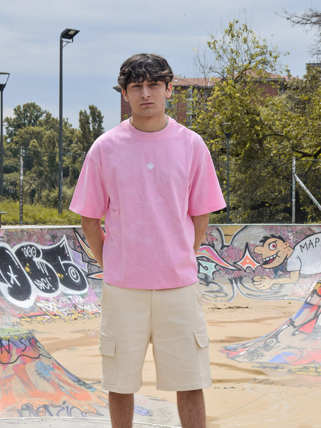 Pantalón Less Perfection More Authencity Stone Washed T-Shirt Pink | ResellZone