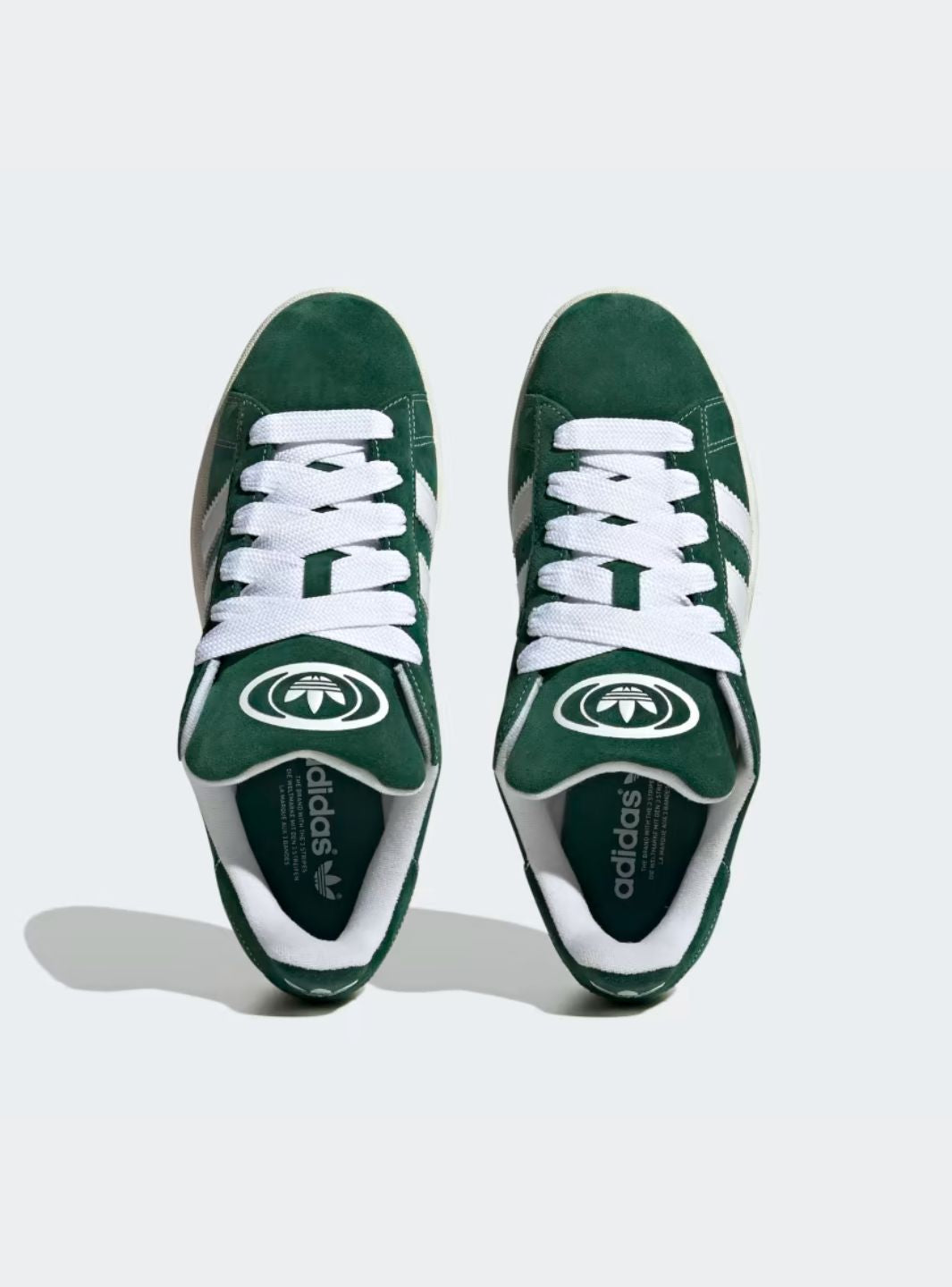 Adidas white shoes green best sale