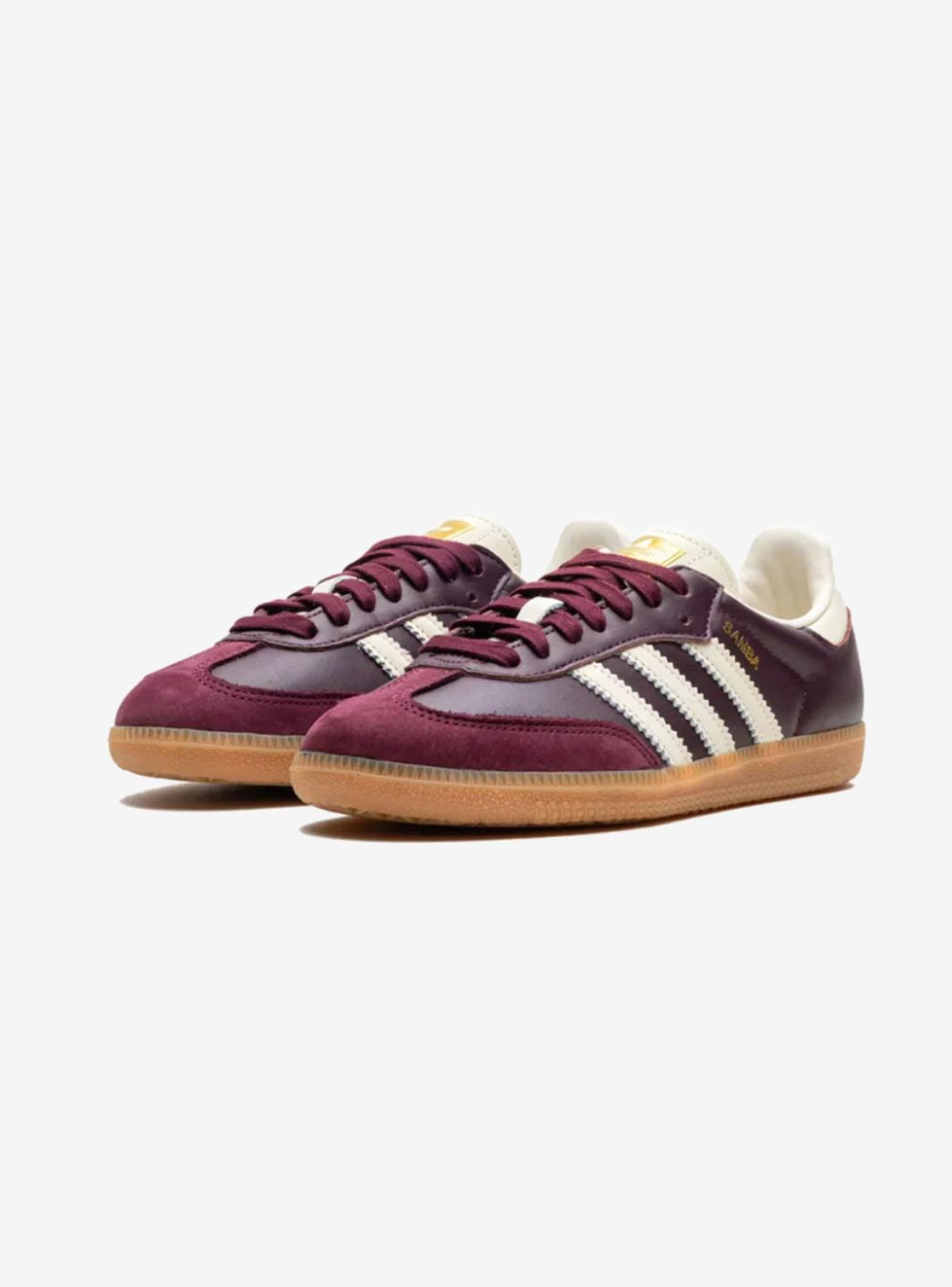 Adidas Samba OG Maroon Gold Metallic - ID0477 | ResellZone