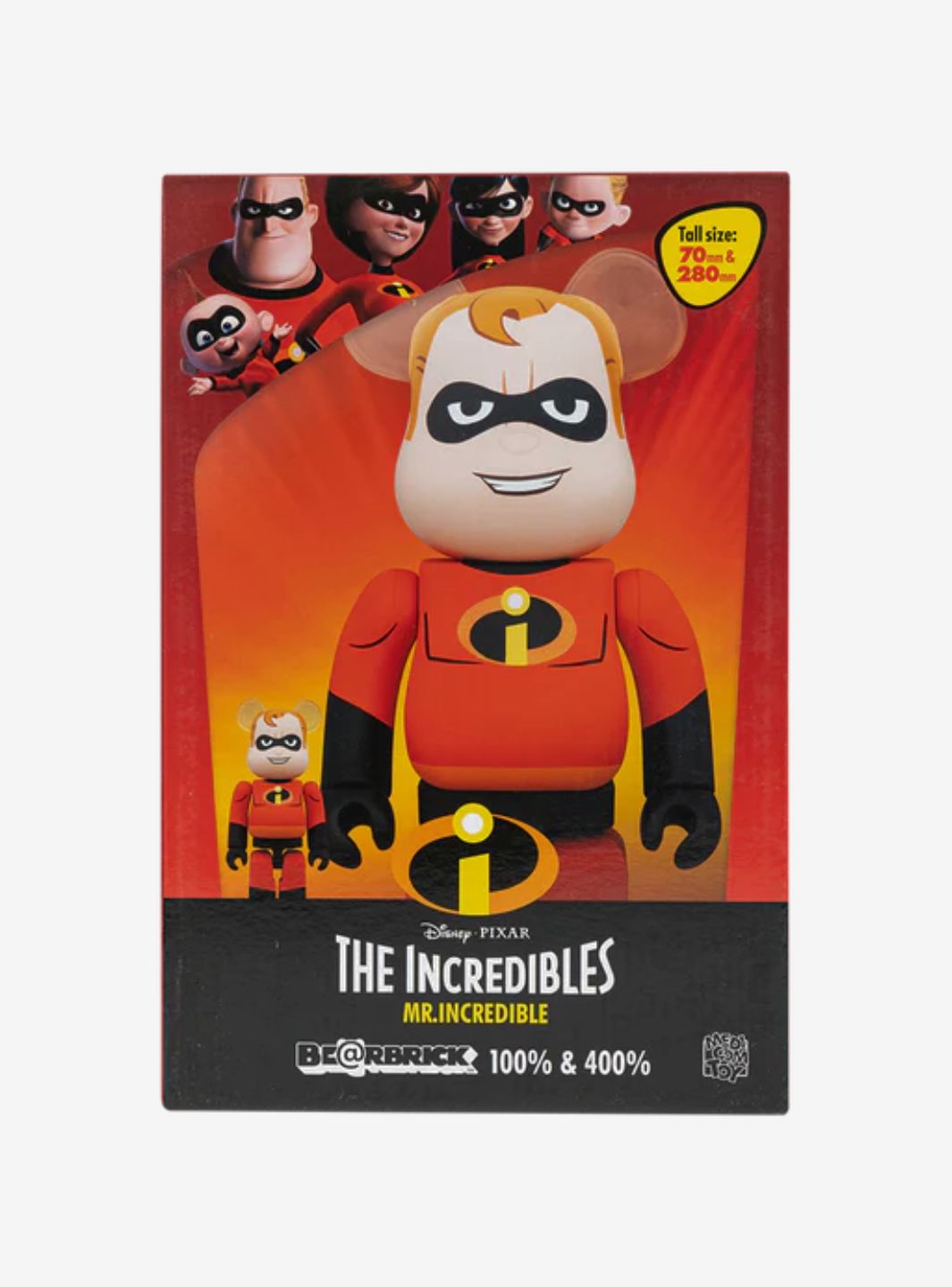 Bearbrick The Incredibles Mr. Incredible 100% & 400% Set | ResellZone