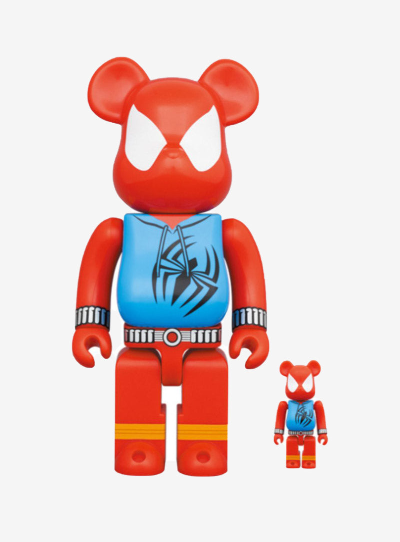 Bearbrick x Marvel Spider-Man Scarlet Spider 100% & 400% Set | ResellZone