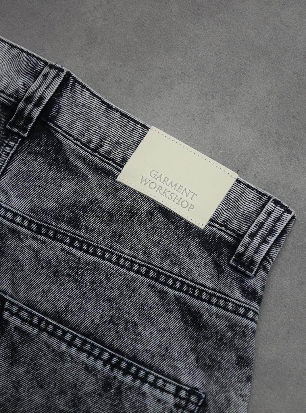 Garment Workshop Baggy Jeans Washed Black Denim | ResellZone