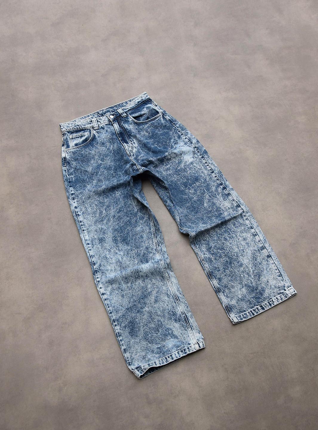 Garment Workshop Baggy Jeans Washed Blue Denim | ResellZone