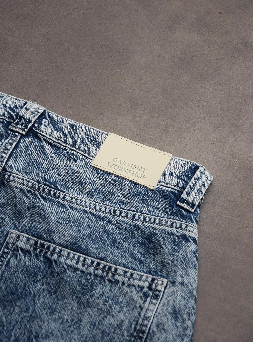 Garment Workshop Baggy Jeans Washed Blue Denim | ResellZone