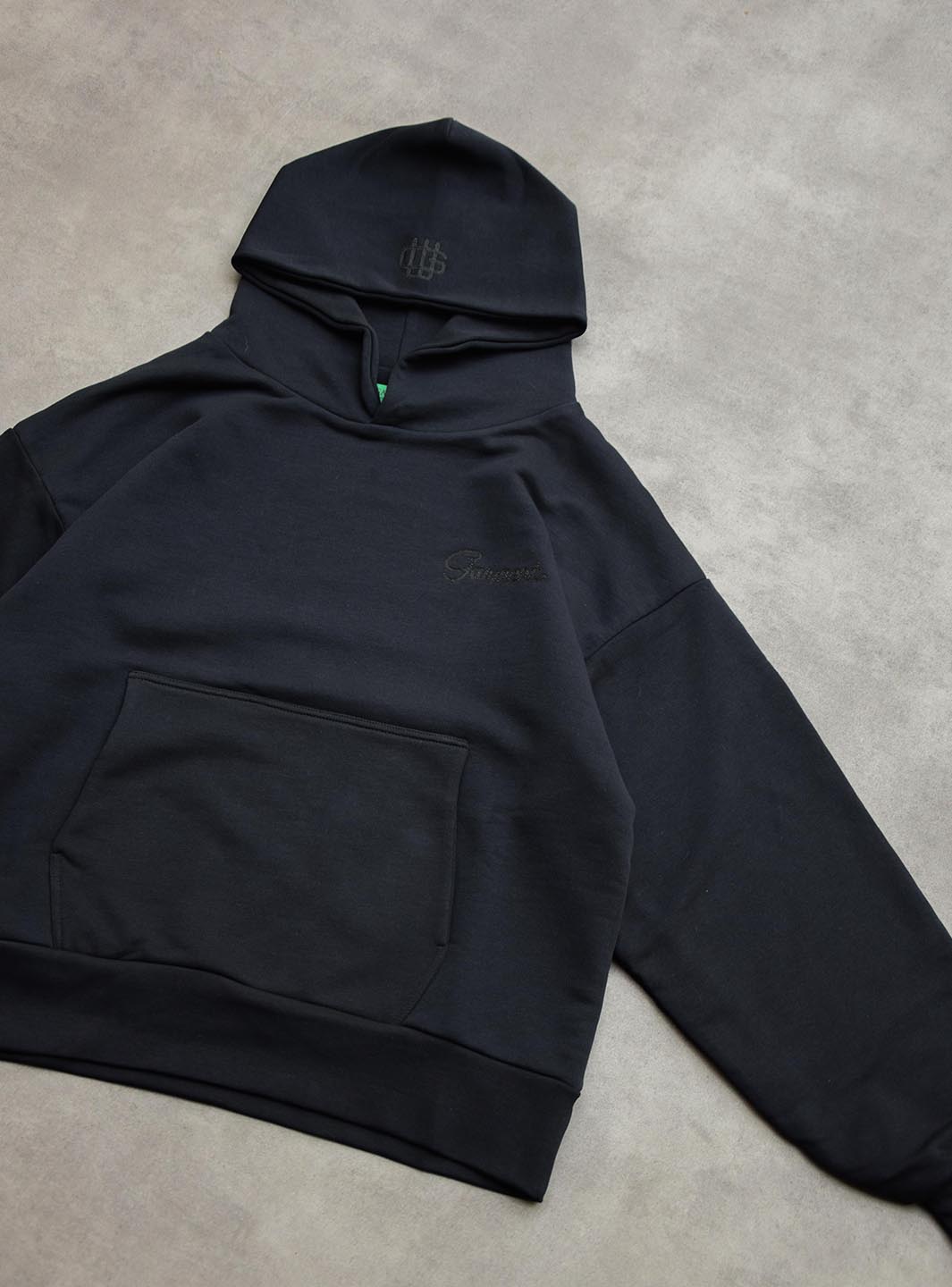 Garment Workshop Double Layer Hoodie Black | ResellZone