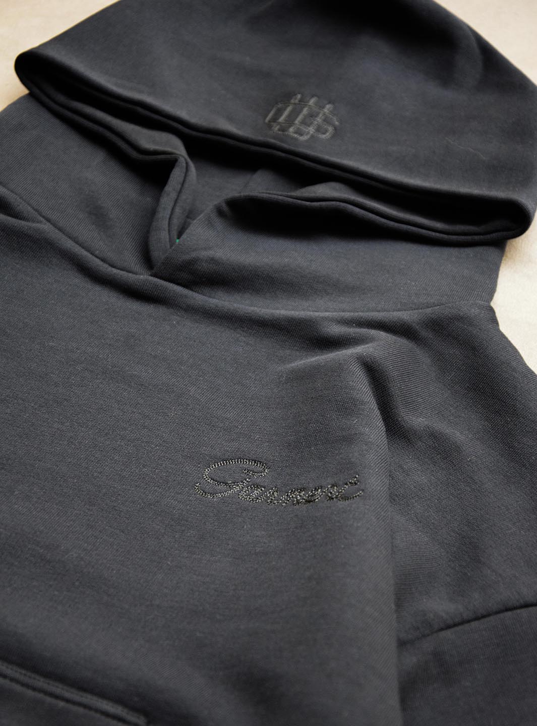 Garment Workshop Double Layer Hoodie Black | ResellZone