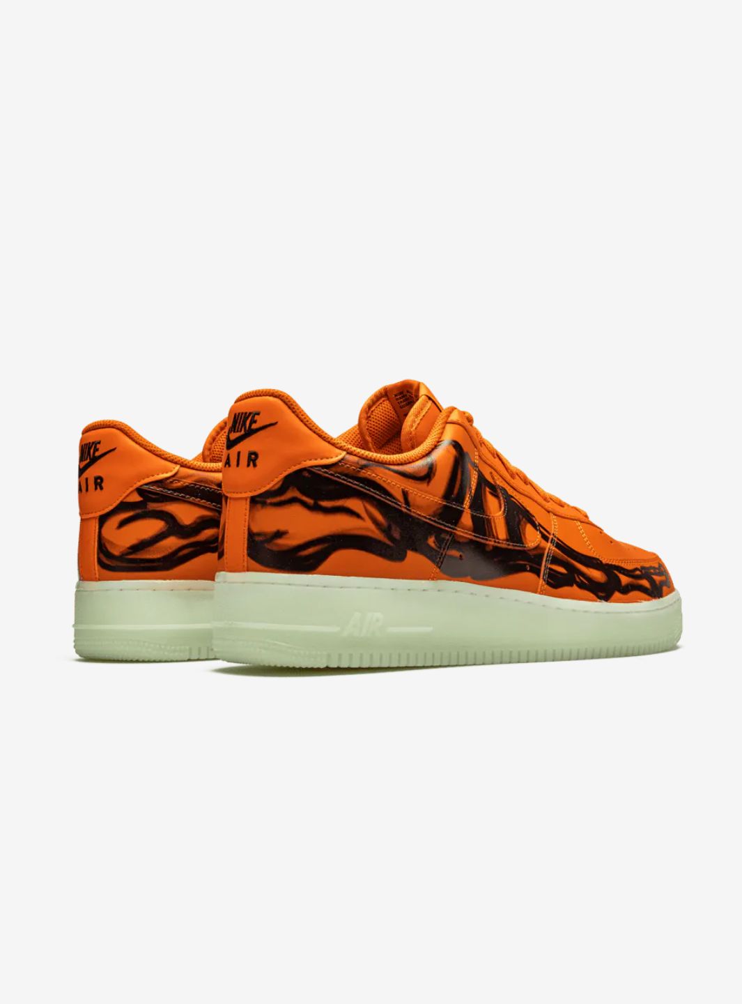 Nike Air Force 1 Low Orange Skeleton Halloween 2020