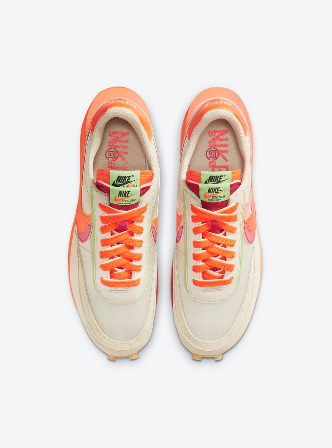 Nike LD Waffle Sacai CLOT Kiss of Death Net Orange Blaze - DH1347-100 | ResellZone