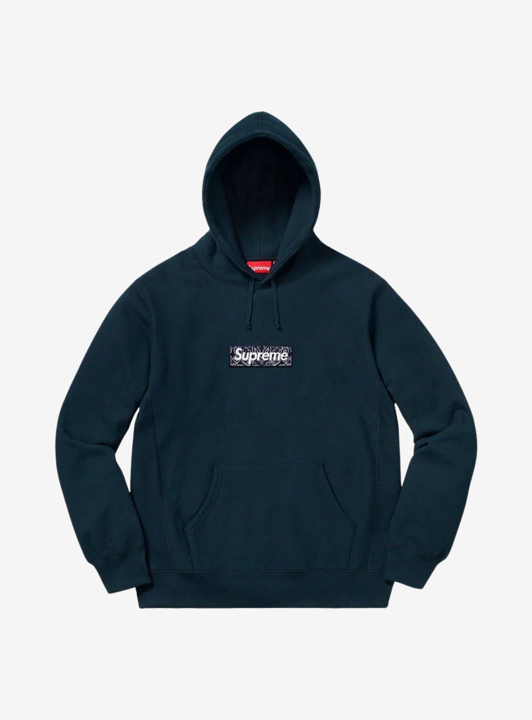 Supreme Bandana Box Logo Hooded Sweatshirt Navy | ResellZone