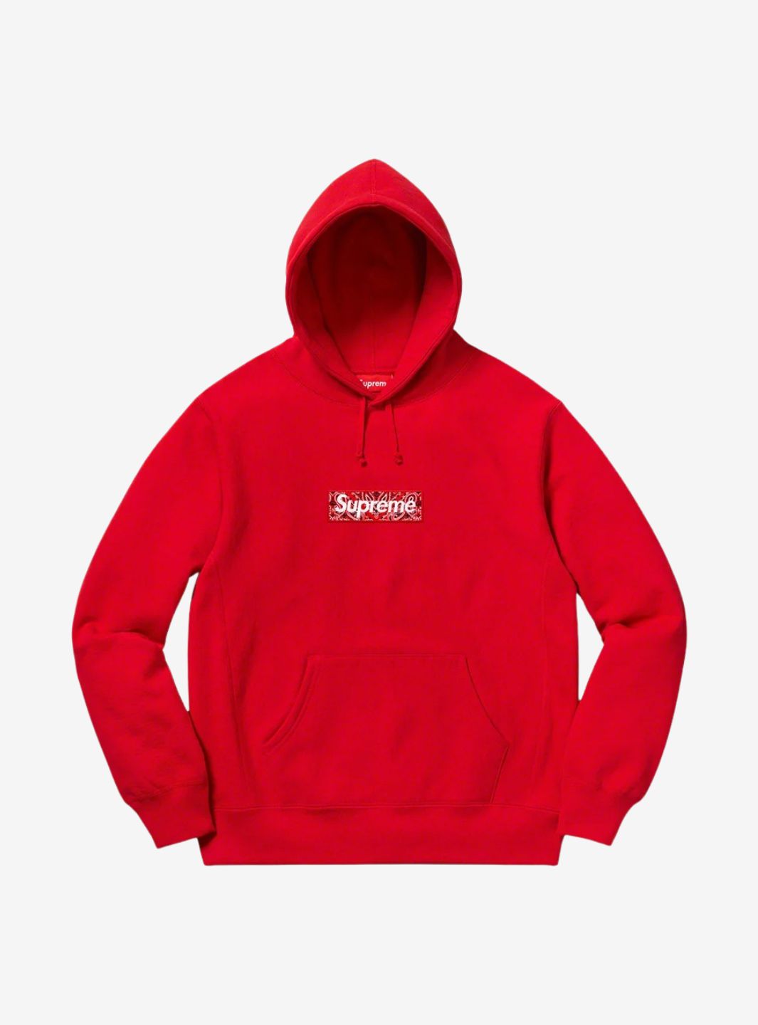 Supreme Bandana Box Logo Hooded Sweatshirt Red | ResellZone