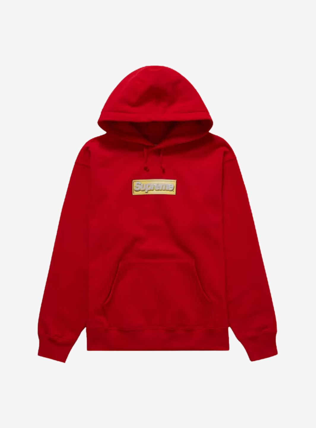 Supreme Bling Box Logo Hooded Sweatshirt Red | ResellZone