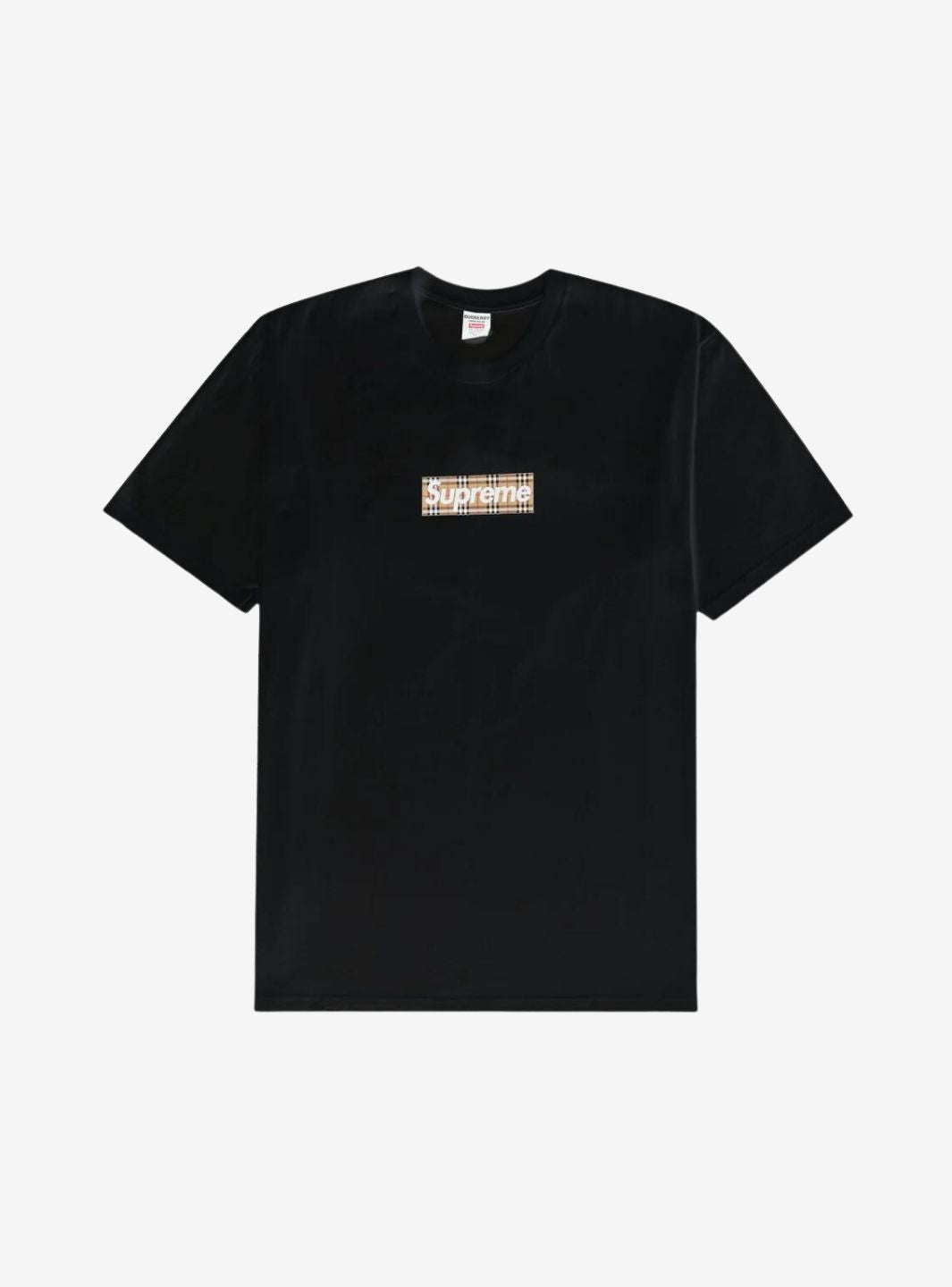 Supreme Burberry Box Logo T-Shirt Black | ResellZone