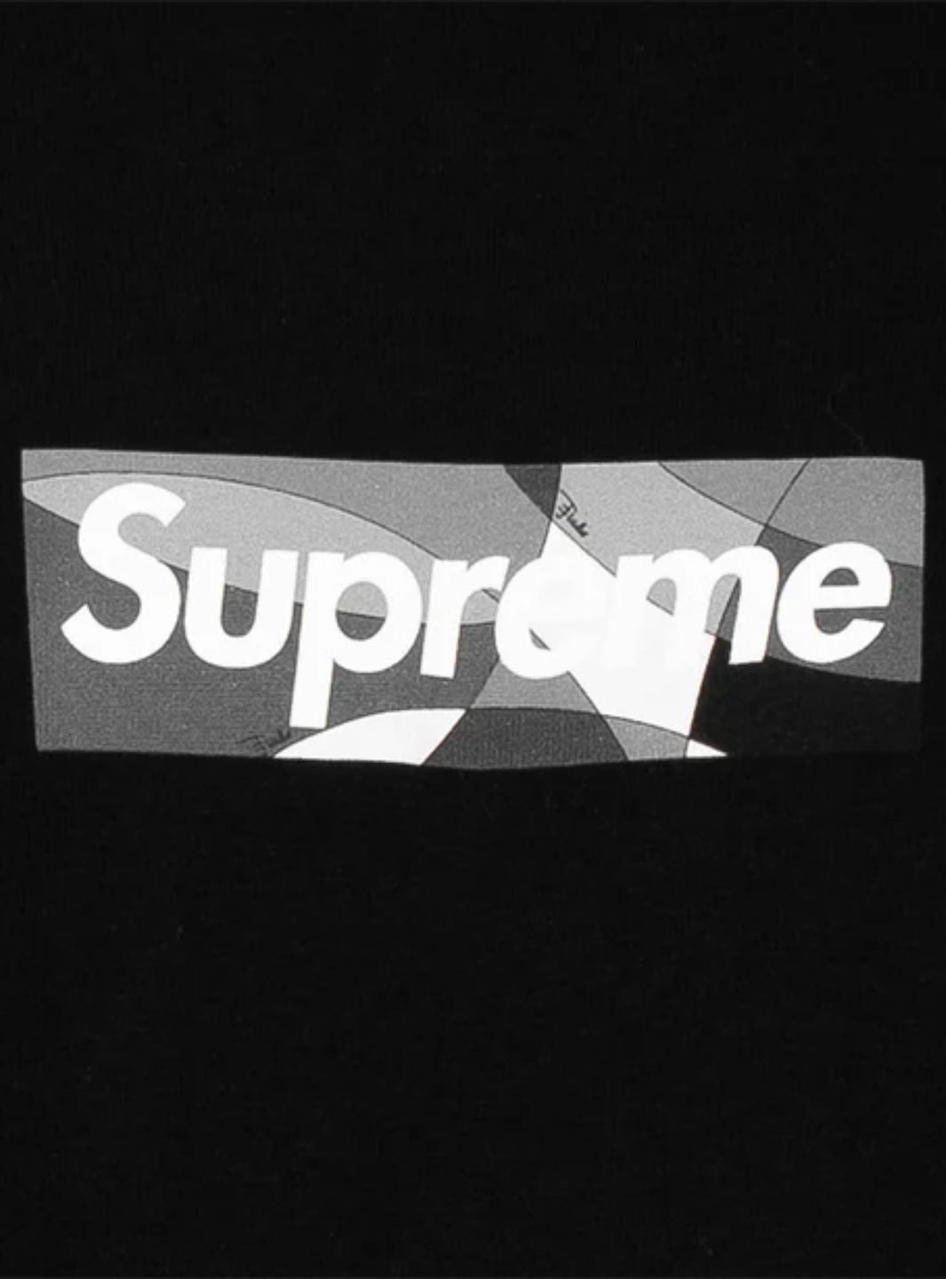 Supreme Emilio Pucci Box Logo T-Shirt Black/Black | ResellZone