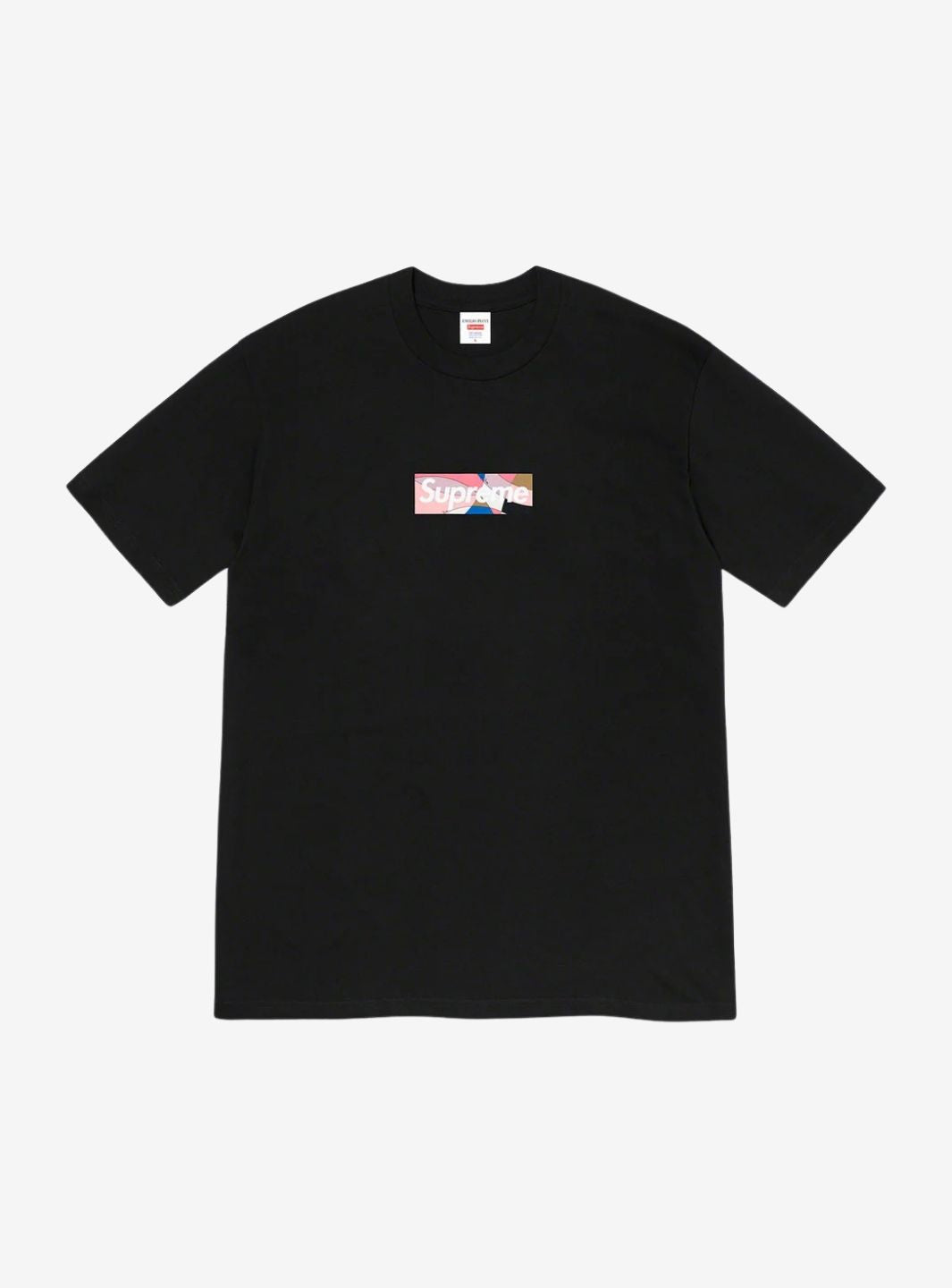 Supreme Emilio Pucci Box Logo T-Shirt Black/Dusty Pink | ResellZone