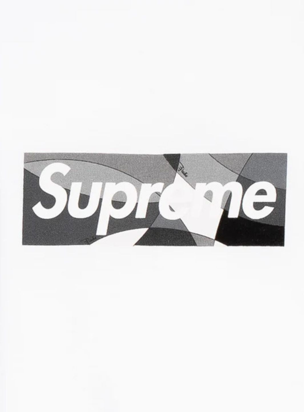 Supreme Emilio Pucci Box Logo T-Shirt White/Black | ResellZone