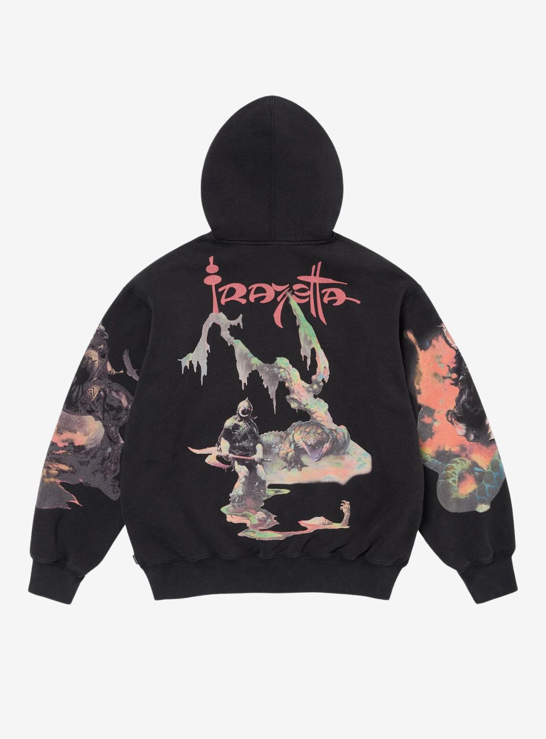 Supreme Frazetta Zip Up Hooded Sweatshirt Black | ResellZone