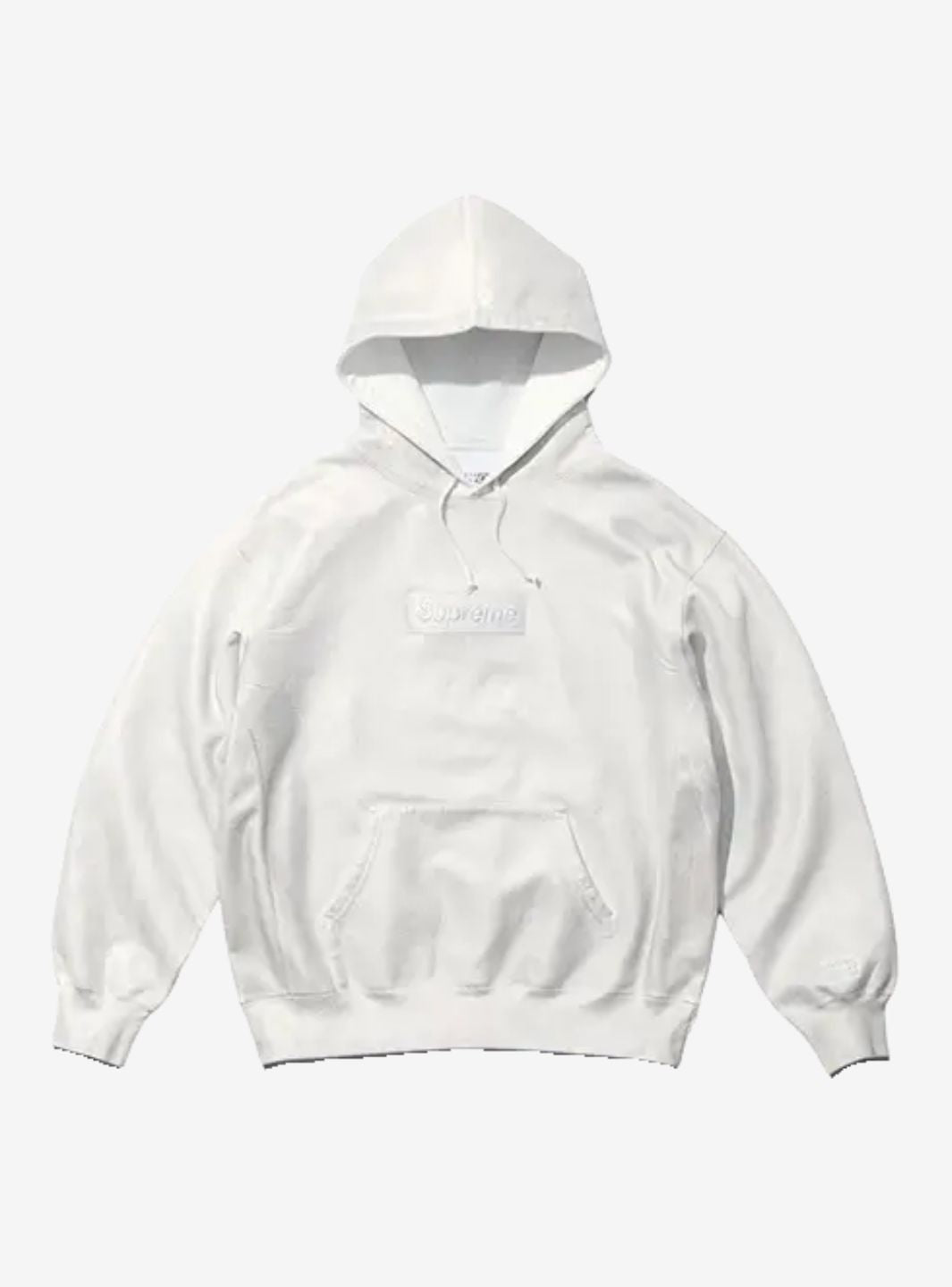 Supreme MM6 Maison Margiela Foil Box Logo Hooded Sweatshirt White | ResellZone