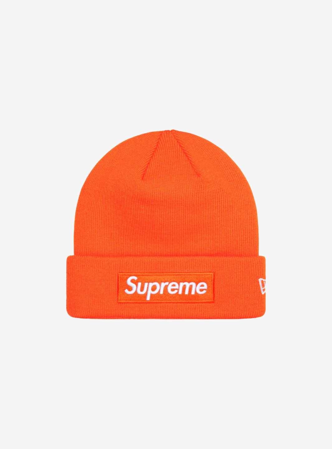 Supreme New Era Box Logo Beanie Dark Orange | ResellZone