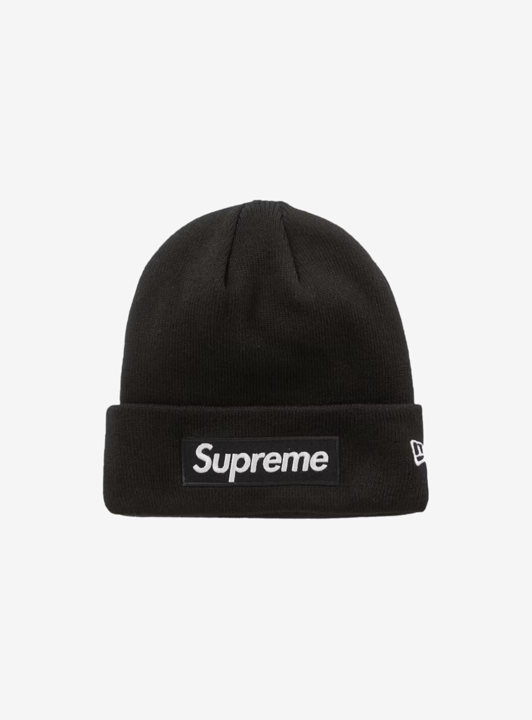 Supreme New Era Box Logo Beanie (FW23) Black | ResellZone