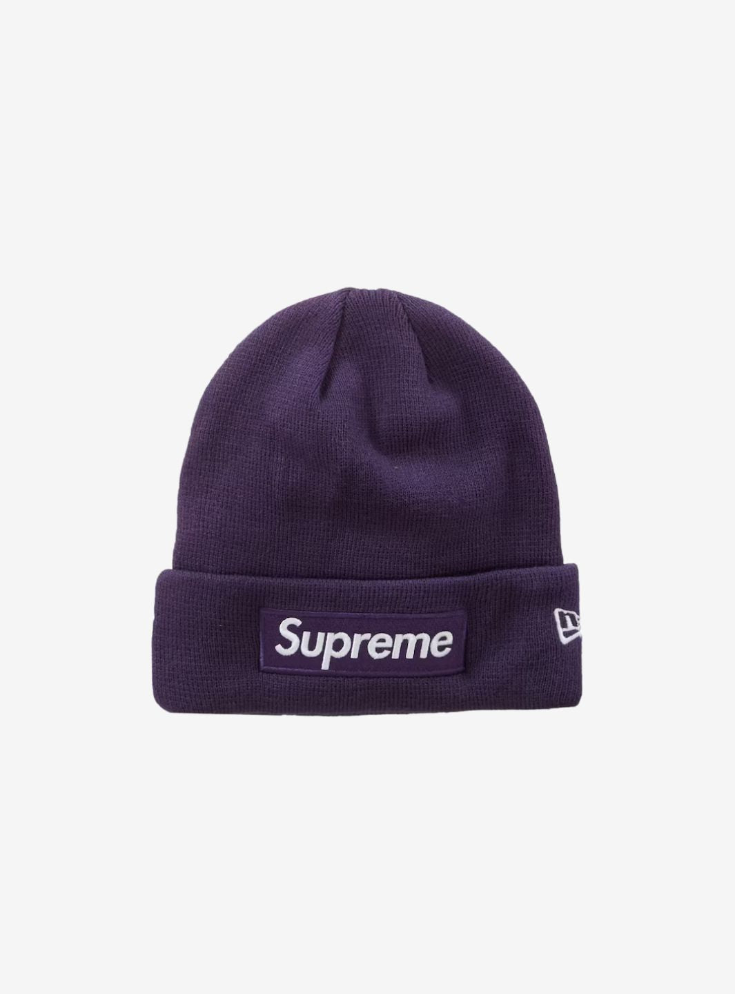 Supreme New Era Box Logo Beanie (FW23) Dark Purple | ResellZone