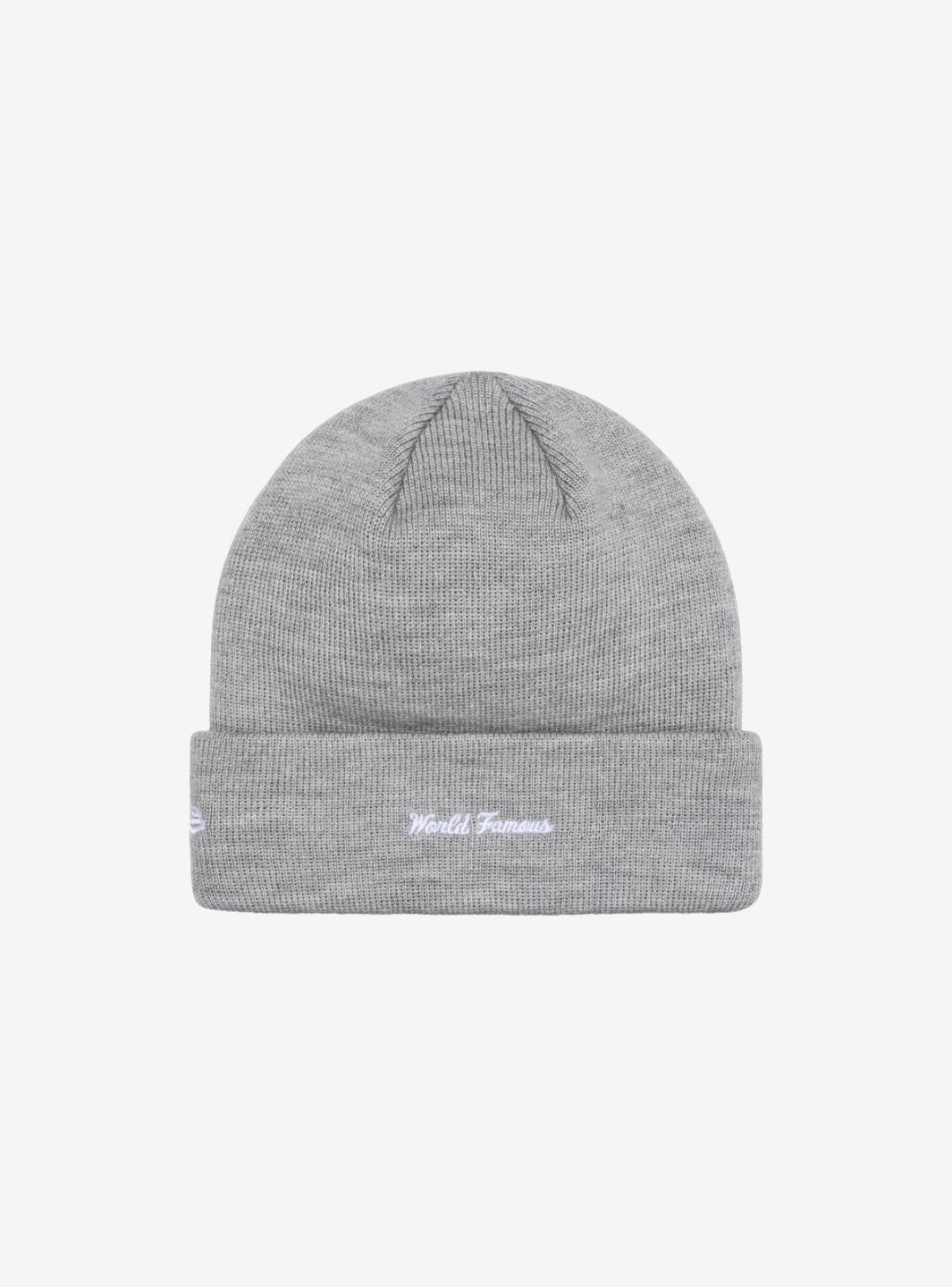 Supreme New Era Box Logo Beanie Heather Grey | ResellZone