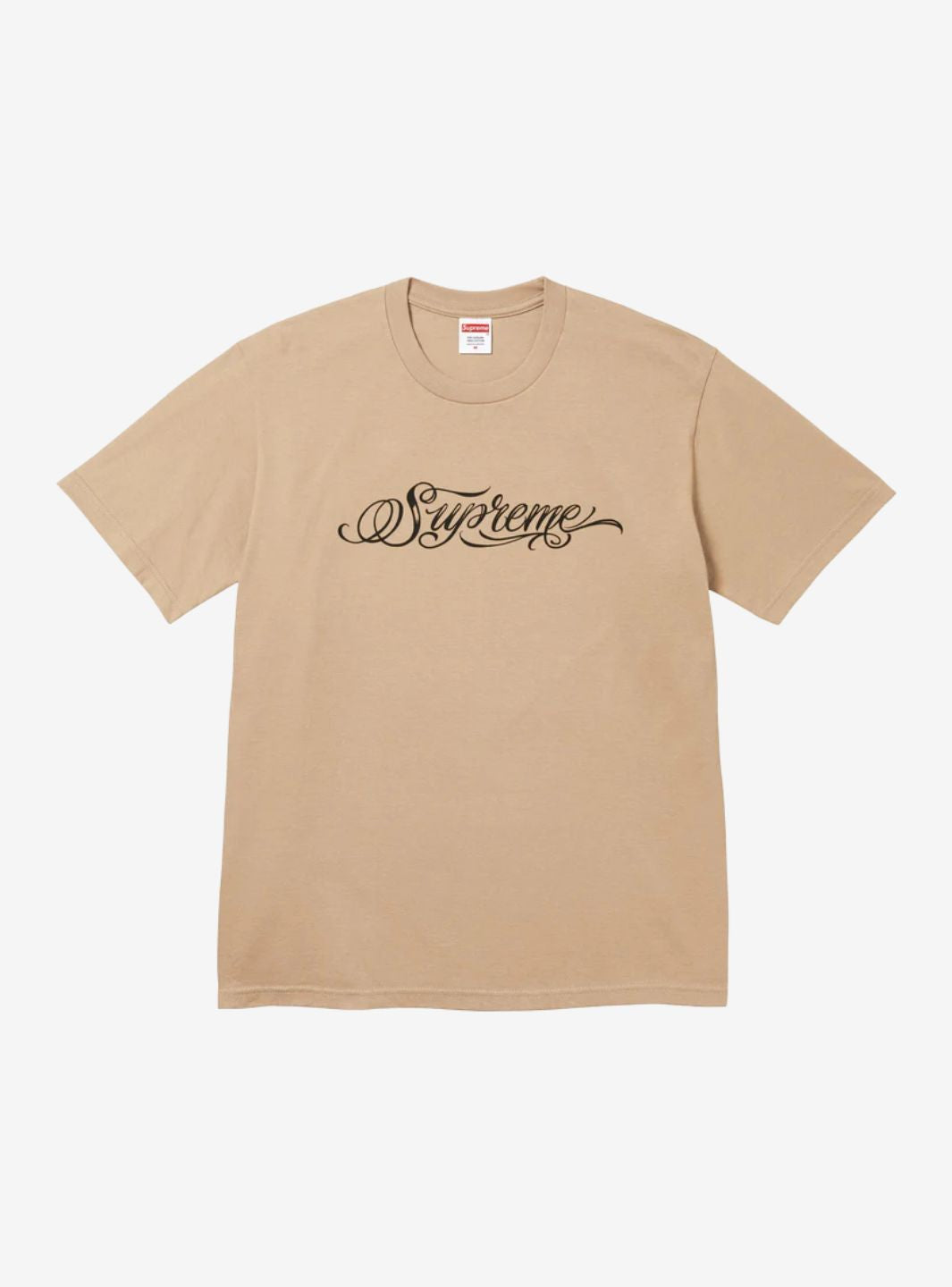 Supreme Script T-Shirt Khaki | ResellZone