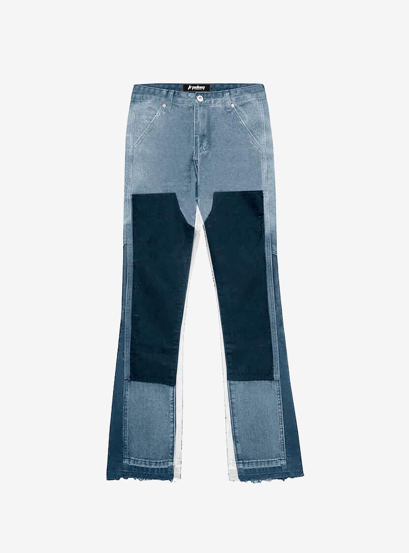 Trap Denim Double Knee Flare Denim | ResellZone